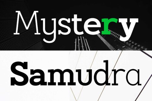 Huggels bold slab serif typeface for branding and editorial