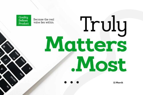 Huggels bold slab serif typeface for branding and editorial