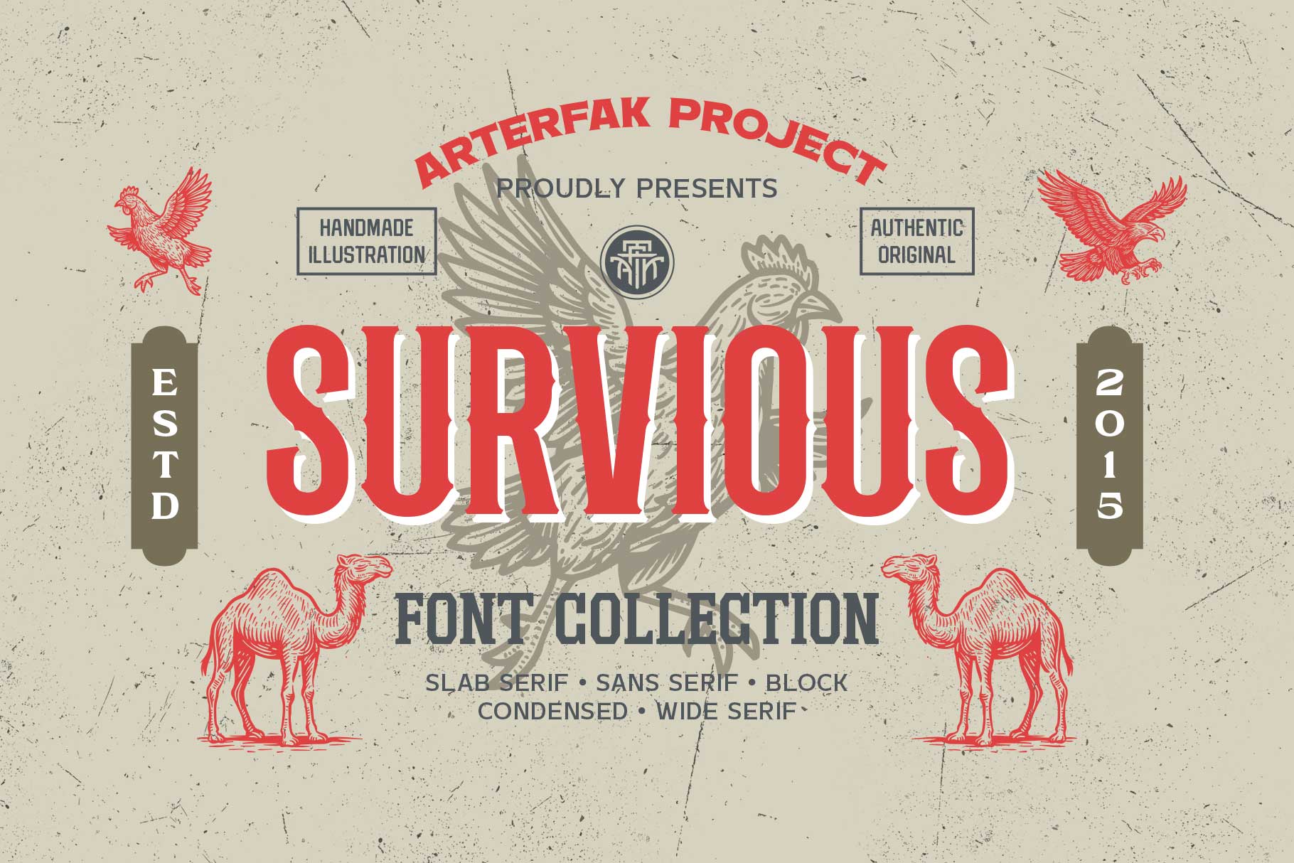 Survious - Vintage Font Collection