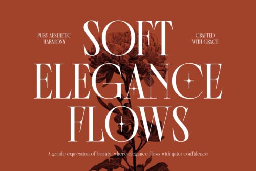Elegant modern classic serif font for wedding and branding