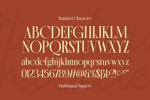 Elegant modern classic serif font for wedding and branding