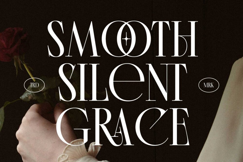 Elegant modern classic serif font for wedding and branding