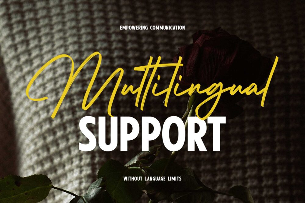 elegant font duo with bold sans and handwritten signature style