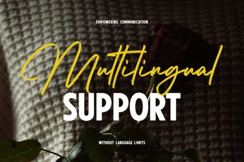 elegant font duo with bold sans and handwritten signature style