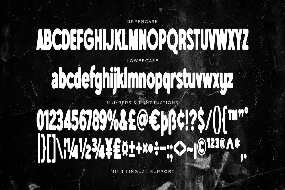 Urban blurry sans serif font for posters, album covers, and branding