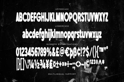 Urban blurry sans serif font for posters, album covers, and branding