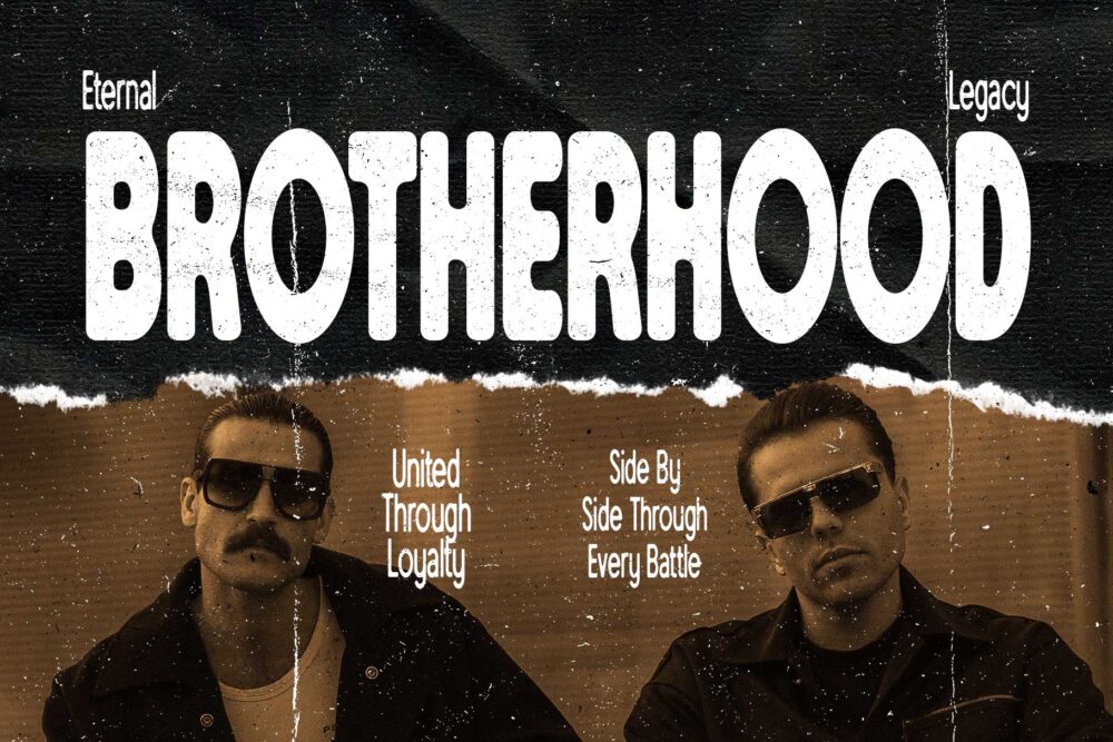 Urban streetwear font with grunge blurry effect