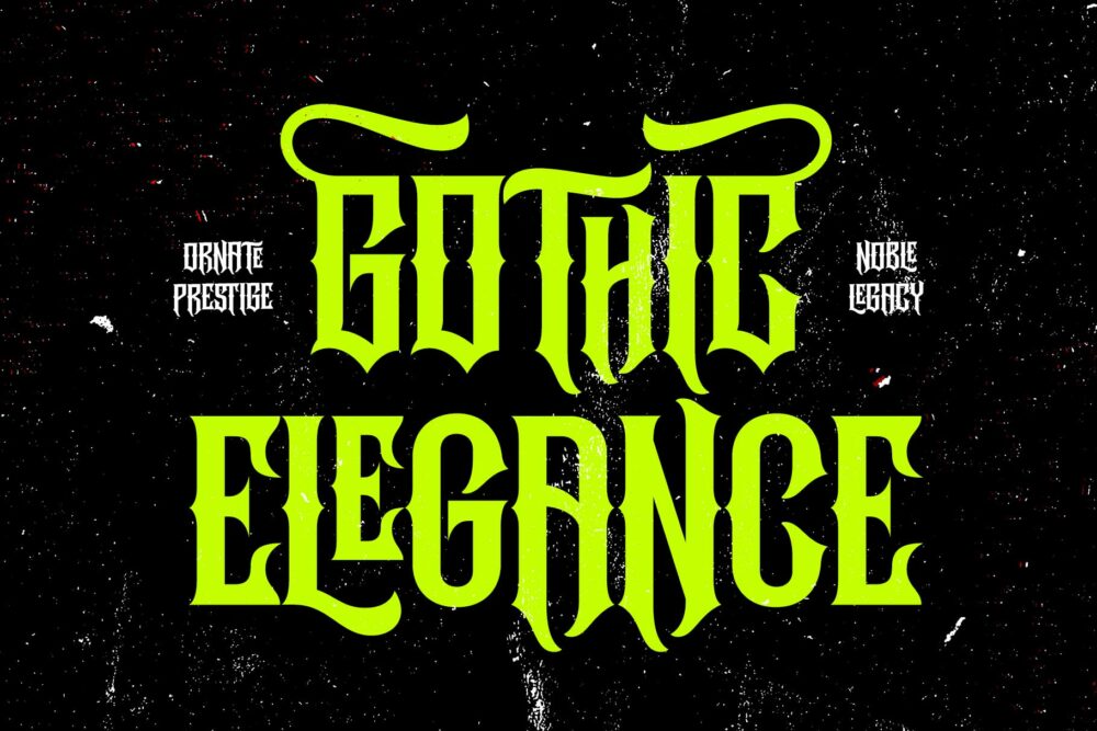 Underock blackletter hardcore typeface featuring Gothic-inspired letterforms, stylistic alternates, ligatures, and underground streetwear aesthetics for logos, branding, posters, and album artwork.