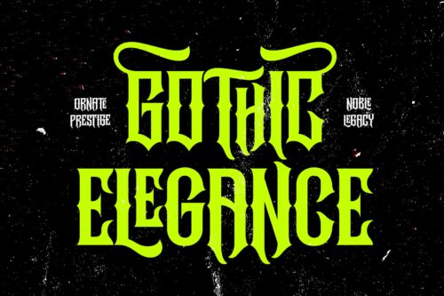 Underock blackletter hardcore typeface featuring Gothic-inspired letterforms, stylistic alternates, ligatures, and underground streetwear aesthetics for logos, branding, posters, and album artwork.