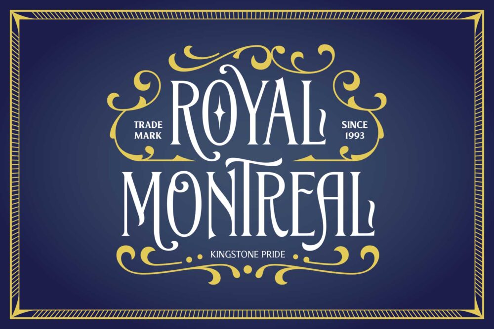 Blacknose vintage-inspired display font with elegant Victorian details