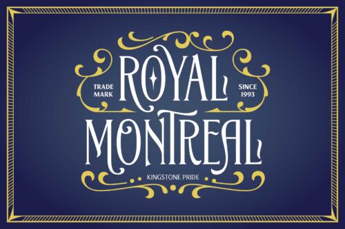 Blacknose vintage-inspired display font with elegant Victorian details