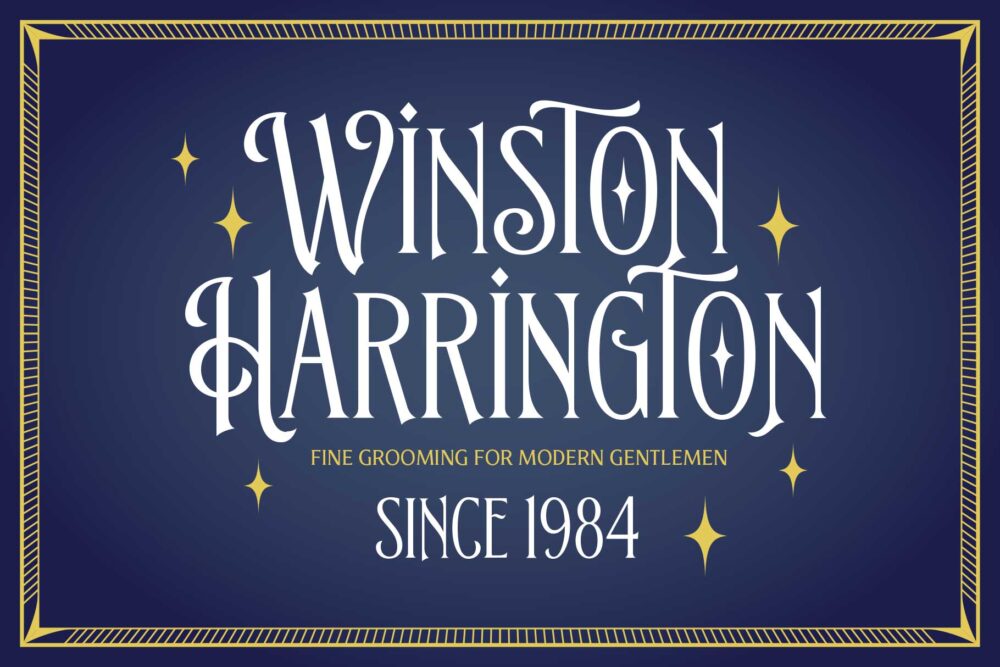 Blacknose vintage-inspired display font with elegant Victorian details