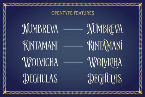 Blacknose vintage-inspired display font with elegant Victorian details