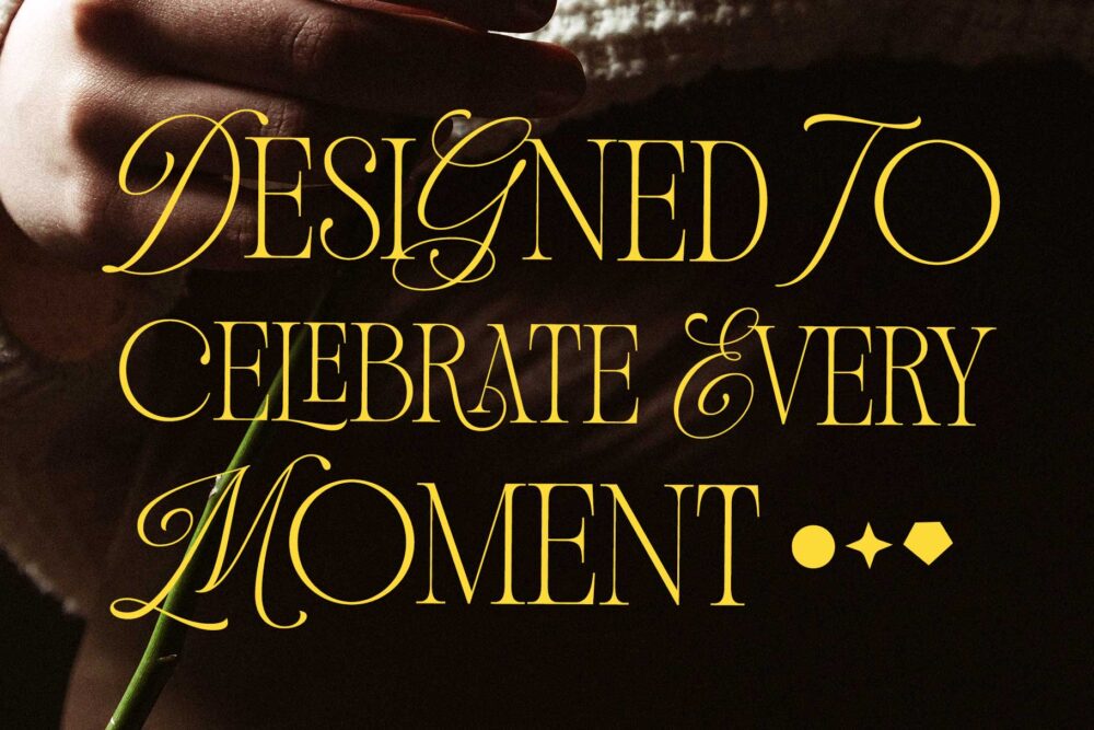 Andiena Bielsa luxury branding font presentation