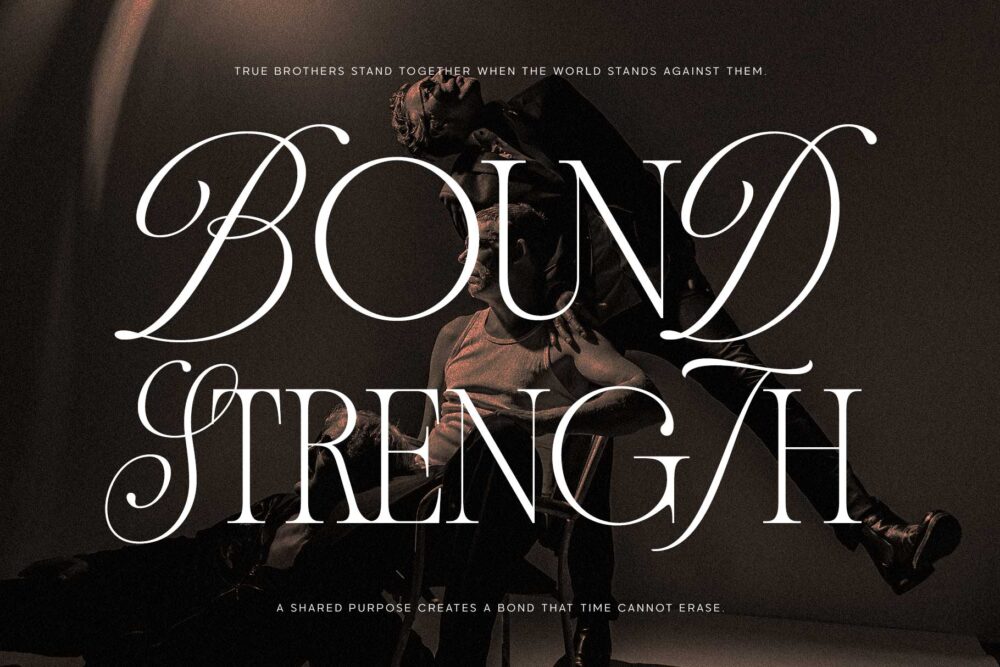 Andiena Bielsa elegant serif script font for luxury branding