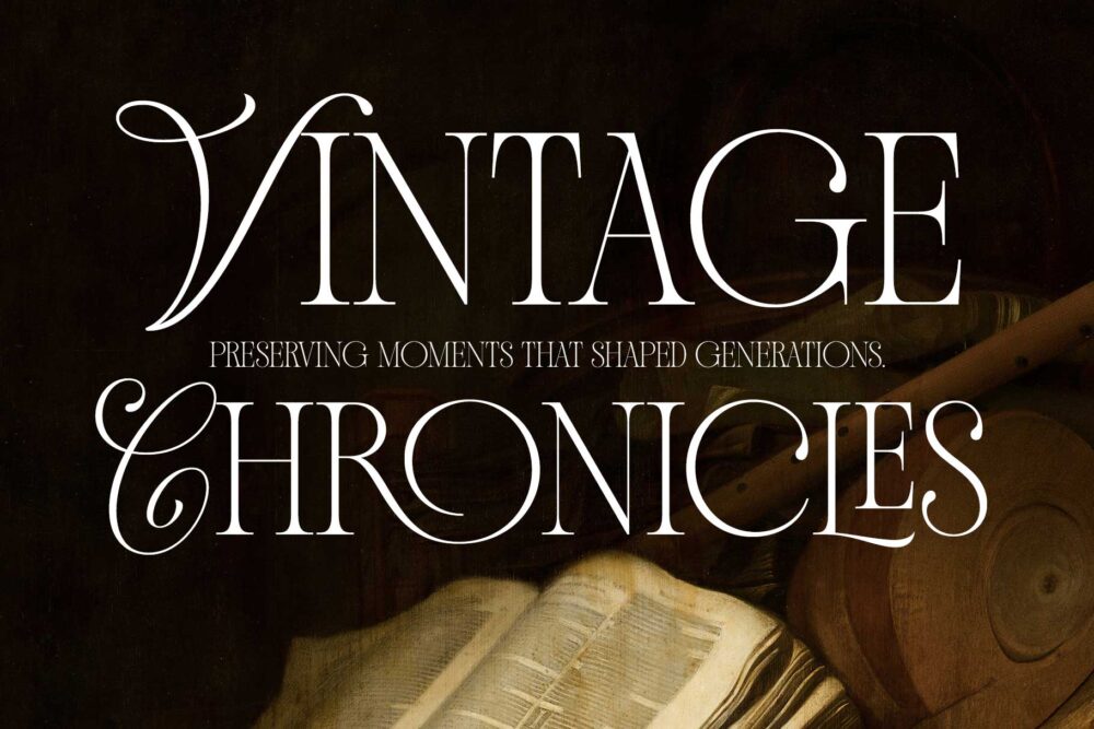 Andiena Bielsa vintage editorial serif font