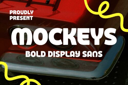 Mockeys Playful Display Typeface
