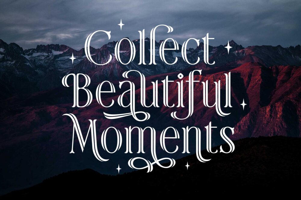 Rainhalf decorative serif display font featuring elegant swashes, stylistic alternates, and luxury typography for branding and editorial design.