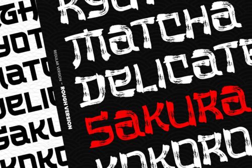 The Last Shuriken Rough Japanese Brush Font