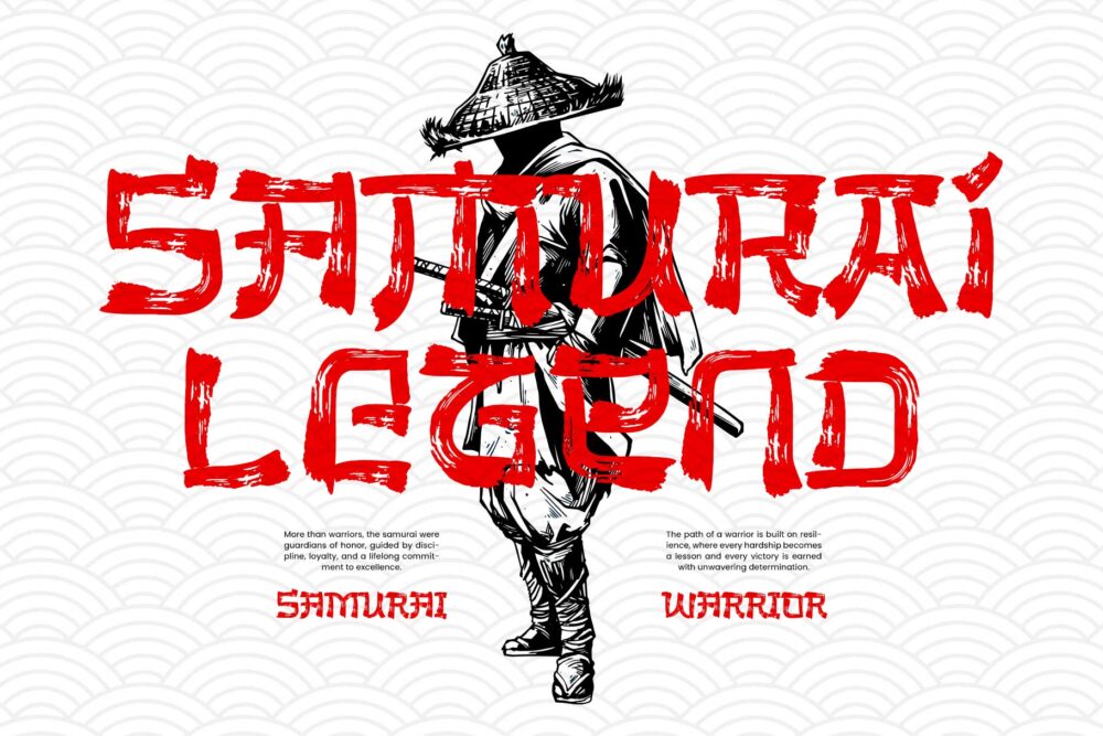 The Last Shuriken Rough Japanese Brush Font