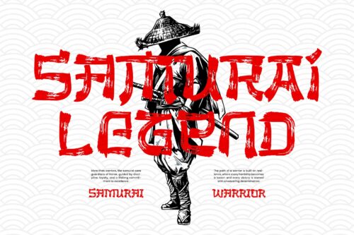The Last Shuriken Rough Japanese Brush Font