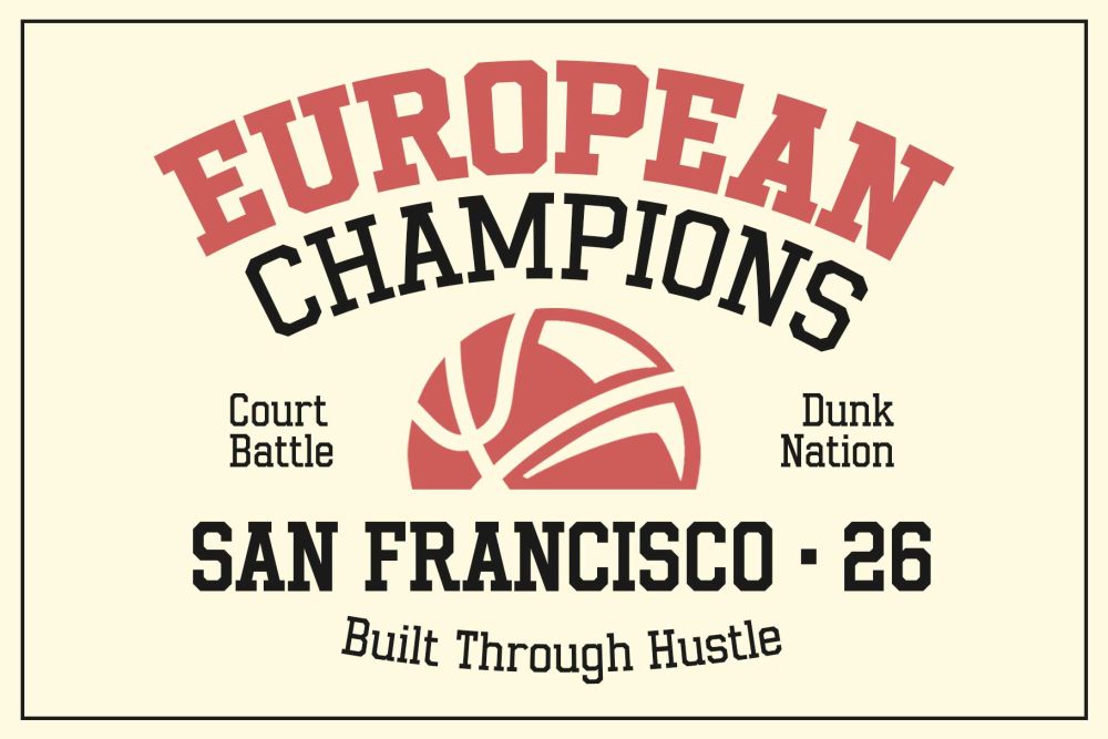 Gumbolt vintage varsity slab serif font for sports and collegiate branding