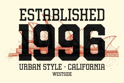 Gumbolt vintage varsity slab serif font for sports and collegiate branding