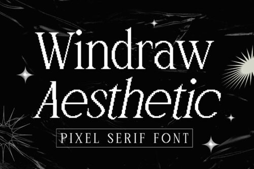 Windraw Aesthetic - Pixel Serif Font