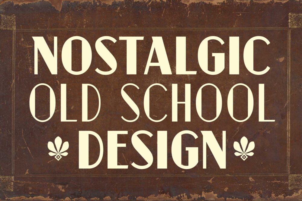Neuford vintage typography poster