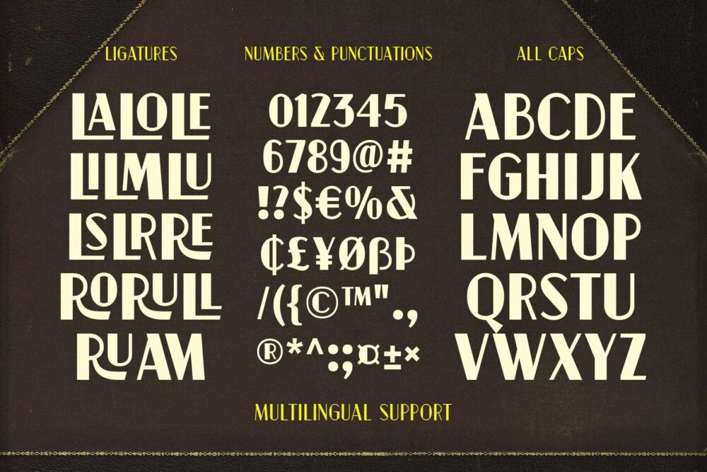 Neuford vintage typography poster