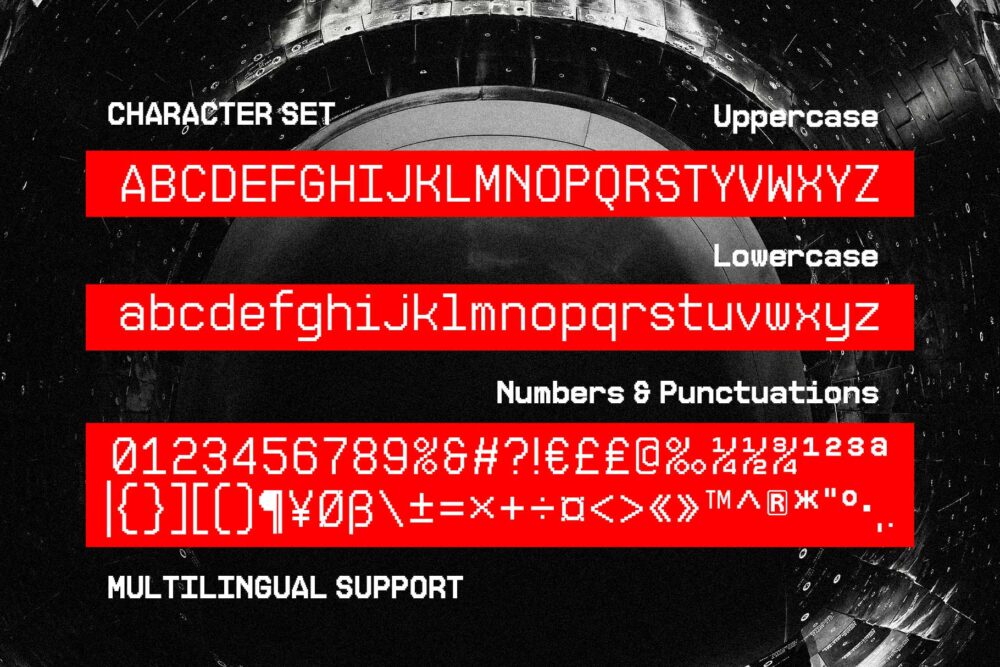 Informix retro techno monospaced font inspired by classic computer terminals and digital technology