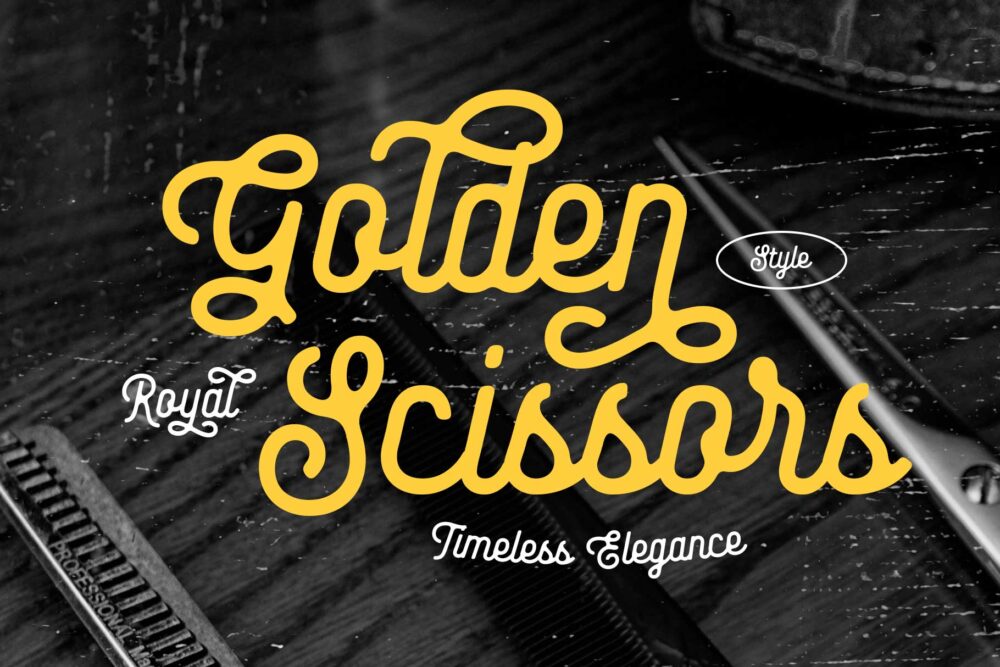 Baloghen vintage monoline script font specimen