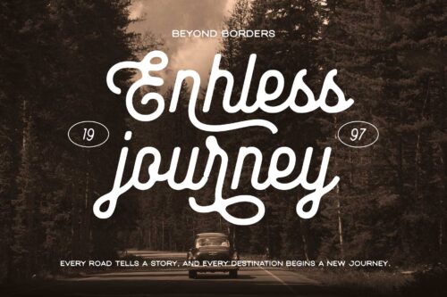 Baloghen vintage monoline script font specimen