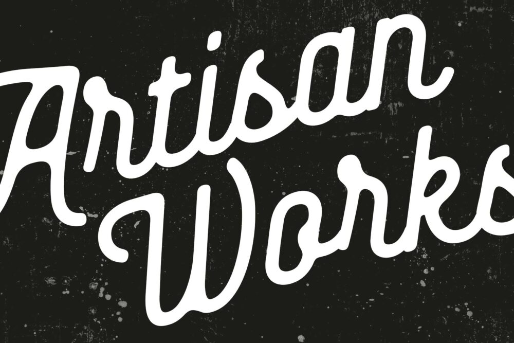 Baloghen vintage monoline script font specimen