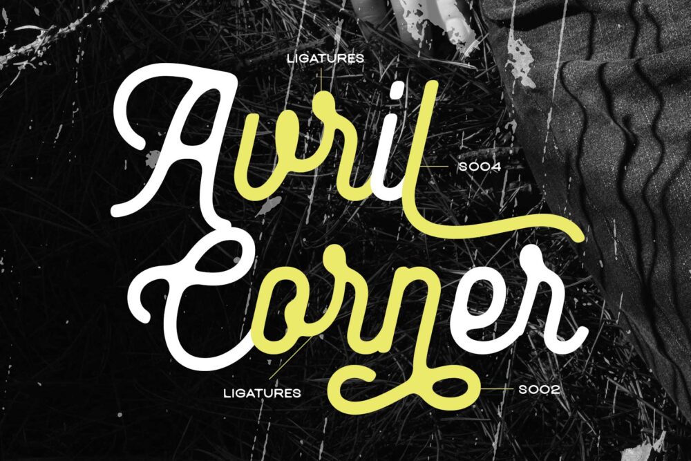 Baloghen vintage monoline script font specimen