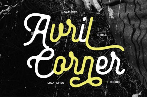 Baloghen vintage monoline script font specimen