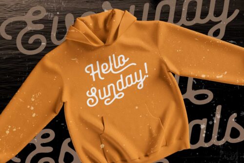 Baloghen vintage monoline script font specimen